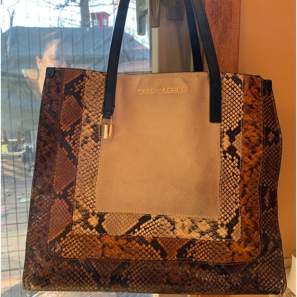 Marc Jacobs handbag, animal print. Gently used. - Picture 1 of 8